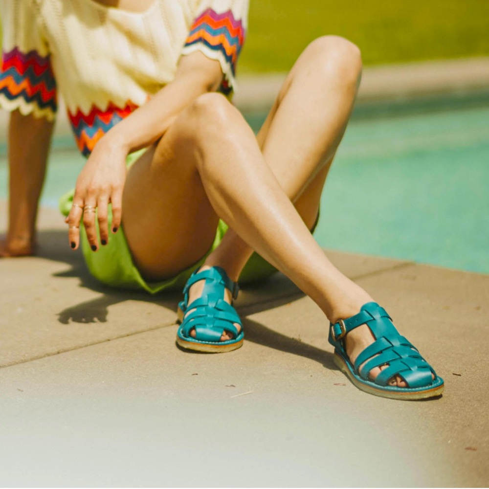 Duckfeet Ringkobing Aqua Blue sandals